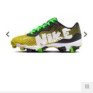 Nike Kids Shoes in Yellow, Black, and Green